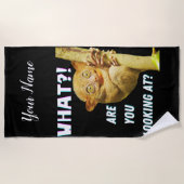 Grappig groots geoogste doelwit wat je ziet strandlaken (Voorkant)