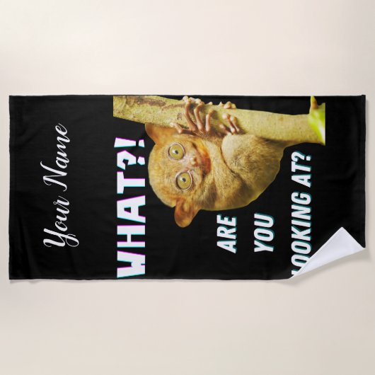 Grappig groots geoogste doelwit wat je ziet strandlaken (Voorkant)