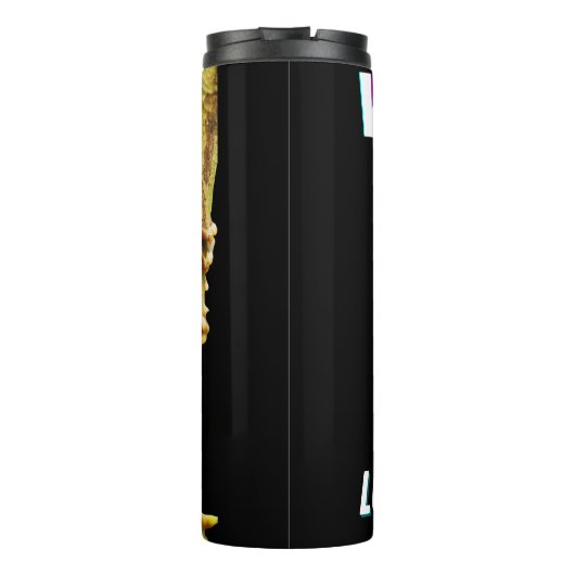 Grappig groots geoogste doelwit wat je ziet thermosbeker (Achterkant)