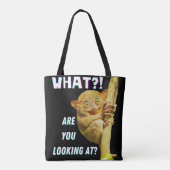 Grappig groots geoogste doelwit wat je ziet tote bag (Achterkant)