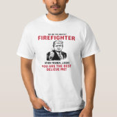 Grappig Grootste Brandweerman Trump T-shirt (Voorkant)