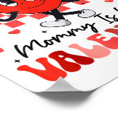 Grappig Groovy Hart Sorry Meisje Mama is mijn Vale Poster (Hoek)