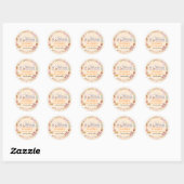 Grappig Groovy Pasen Verjaardagsfeest Ronde Sticker (Vel)