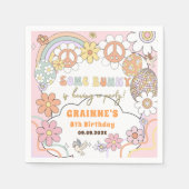 Grappig Groovy Pasen Verjaardagsfeest Servet (Voorkant)