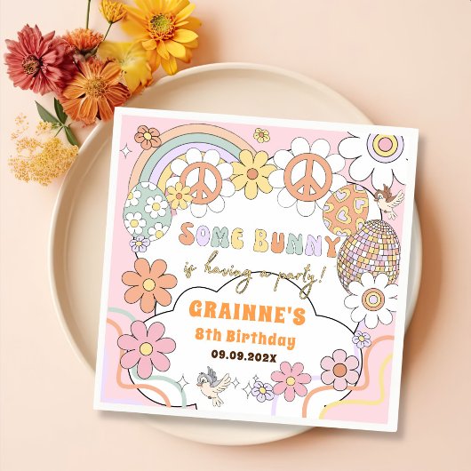 Grappig Groovy Pasen Verjaardagsfeest Servet