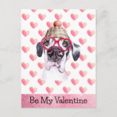 Grappig grote gesteente zijn mijn Valentijn Dog Va Feestdagenkaart (Voorkant)