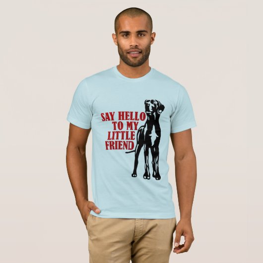 Grappig grote Mode van Grote Deen Mannen T-shirt (Voorkant volledig)