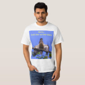 Grappig grote momentopname met baby Bald Eagle op T-shirt (Voorkant volledig)