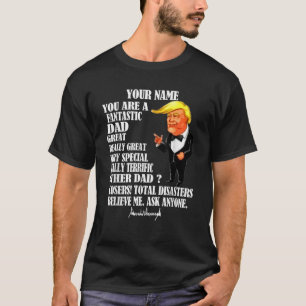Grappig Grote Pap Donald Trump Vaderdag Gift T-shi T-shirt