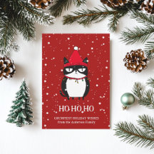 Grappig Grouchy Cat Catmas Humor Kerst