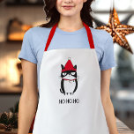 Grappig Grouchy Cat Catmas Humor Kerst Schort<br><div class="desc">Maak je klaar om wat feestvreugde te koken met ons Funny Grouchy Cat schort! Met een hilarische illustratie van een kat verstrikt in kerstverlichting, is dit schort ideaal voor kattenliefhebbers en degenen die genieten van een goede lach in de keuken. Ideaal voor vakantie bakken of feestelijk koken, het voegt een...</div>