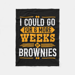 Grappig Groundhog Day Dessertontwerp - 6 weken mee Fleece Deken