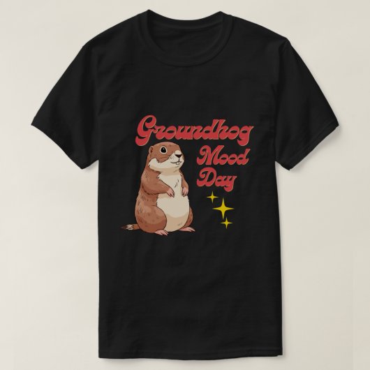 Grappig Groundhog Day T-shirt - Groundhog Stemming (Design voorkant)