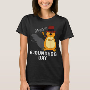 Grappig Groundhog T-shirt voor gelukkige Groundhog