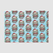 Grappig Grumpy Cat Christmas Tissue Papier (Voorkant)