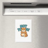 Grappig Grumpy Cat Niet Vandaag T-Shirt Magneet (Insitu (Vaatwasser))