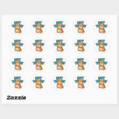 Grappig Grumpy Cat Niet Vandaag T-Shirt Ronde Sticker (Vel)