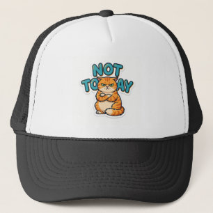 Grappig Grumpy Cat Niet Vandaag T-Shirt Trucker Pet