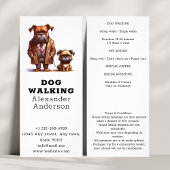 Grappig Grumpy Hond Wandelen Huisdier Zitten Reclamekaart