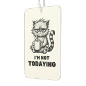 Grappig Grumpy Kat Koffie Auto Accessoire Luchtverfrisser (Links)