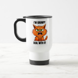 Grappig Grumpy woord kunst sarcasme Reisbeker