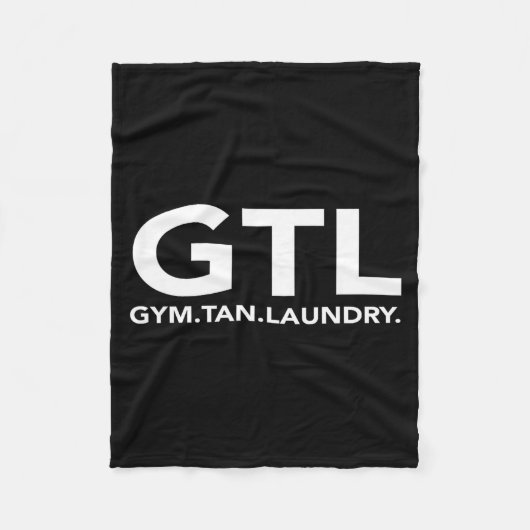 Grappig Gtl Cadeau - Grappige Gym Bruin Wasmachine Fleece Deken (Voorkant)
