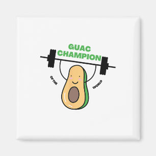 Grappig guacamole Shirt voor feestkampioenen en BB Magneet