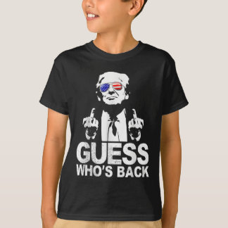 Grappig Guess Who's Back President Donald Trump T-shirt