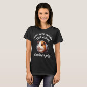 Grappig Guinea Pig Lover Therapy Quote T-shirt (Voorkant volledig)