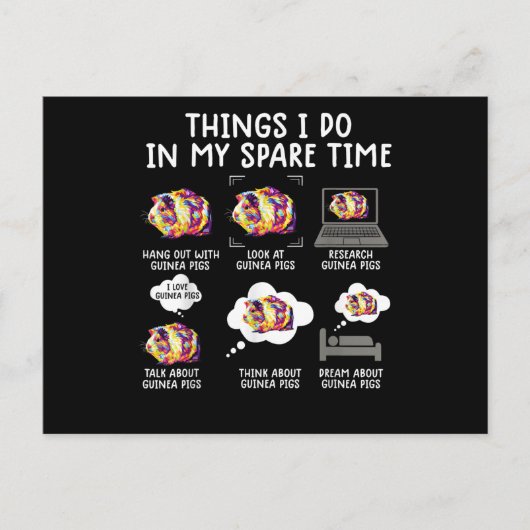 Grappig Guinee-achtige dingen die ik in mijn vrije Briefkaart (Voorkant)