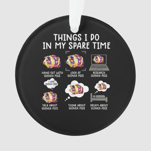 Grappig Guinee-achtige dingen die ik in mijn vrije Ornament (voorkant)