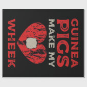 Grappig Guinee-Varken Cadeaupapier (Vlak)