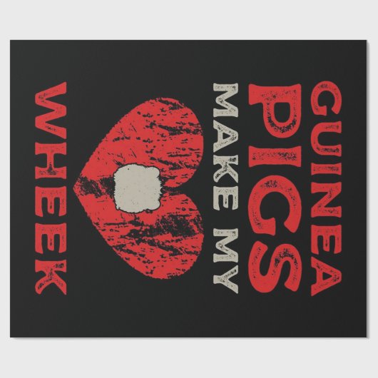 Grappig Guinee-Varken Cadeaupapier (Vlak)