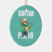 Grappig Guitar Beer omdat je geen piano kunt drage Keramisch Ornament (Rechts)
