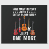Grappig Guitar Player Art voor mannen gitarist Gu Cadeaupapier (Vlak)