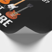 Grappig Guitar Player Art voor mannen gitarist Gu Cadeaupapier (Hoek)