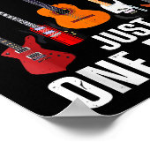 Grappig Guitar Player Art voor mannen gitarist Gu Poster (Hoek)