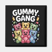 Grappig Gummy Beer Design Voor Mannen Vrouwen Kind Magneet (Voorkant)