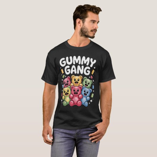Grappig Gummy Beer Design Voor Mannen Vrouwen Kind T-shirt (Voorkant volledig)