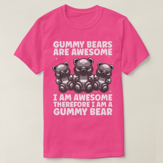 Grappig gummy Beer kunst voor kinderen meisje vrou T-shirt (Design voorkant)