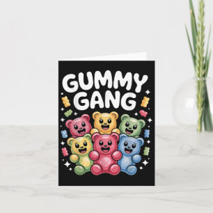 Grappig Gummy Beer Ontwerp Voor Mannen Vrouwen Kin Kaart