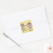 Grappig Guy gefrustreerde Sticker (Envelop)