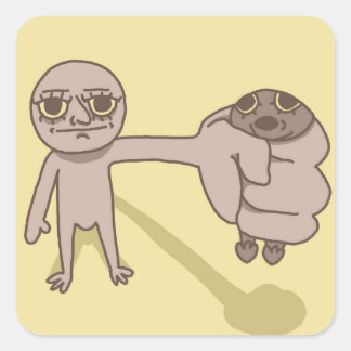 Grappig Guy gefrustreerde Sticker