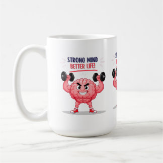 Grappig Gym Brein Karakter Mentale Kracht Citaat O Koffiemok
