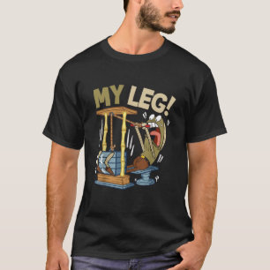 Grappig Gym Cartoon Mijn Been T-shirt Ontwerp