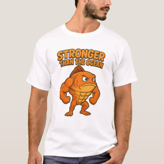 Grappig Gym Fish T-shirt
