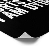 Grappig gym Gezegde Shirt alles doet pijn en ik be Poster (Hoek)