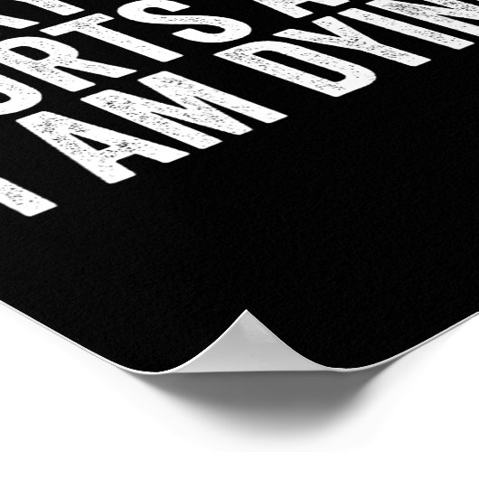 Grappig gym Gezegde Shirt alles doet pijn en ik be Poster (Hoek)