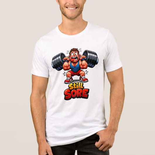 Grappig Gym Ontwerp - Workout Meme - Tri-Blend Shirt (Voorkant)