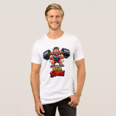 Grappig Gym Ontwerp - Workout Meme - Tri-Blend Shirt (Voorkant volledig)